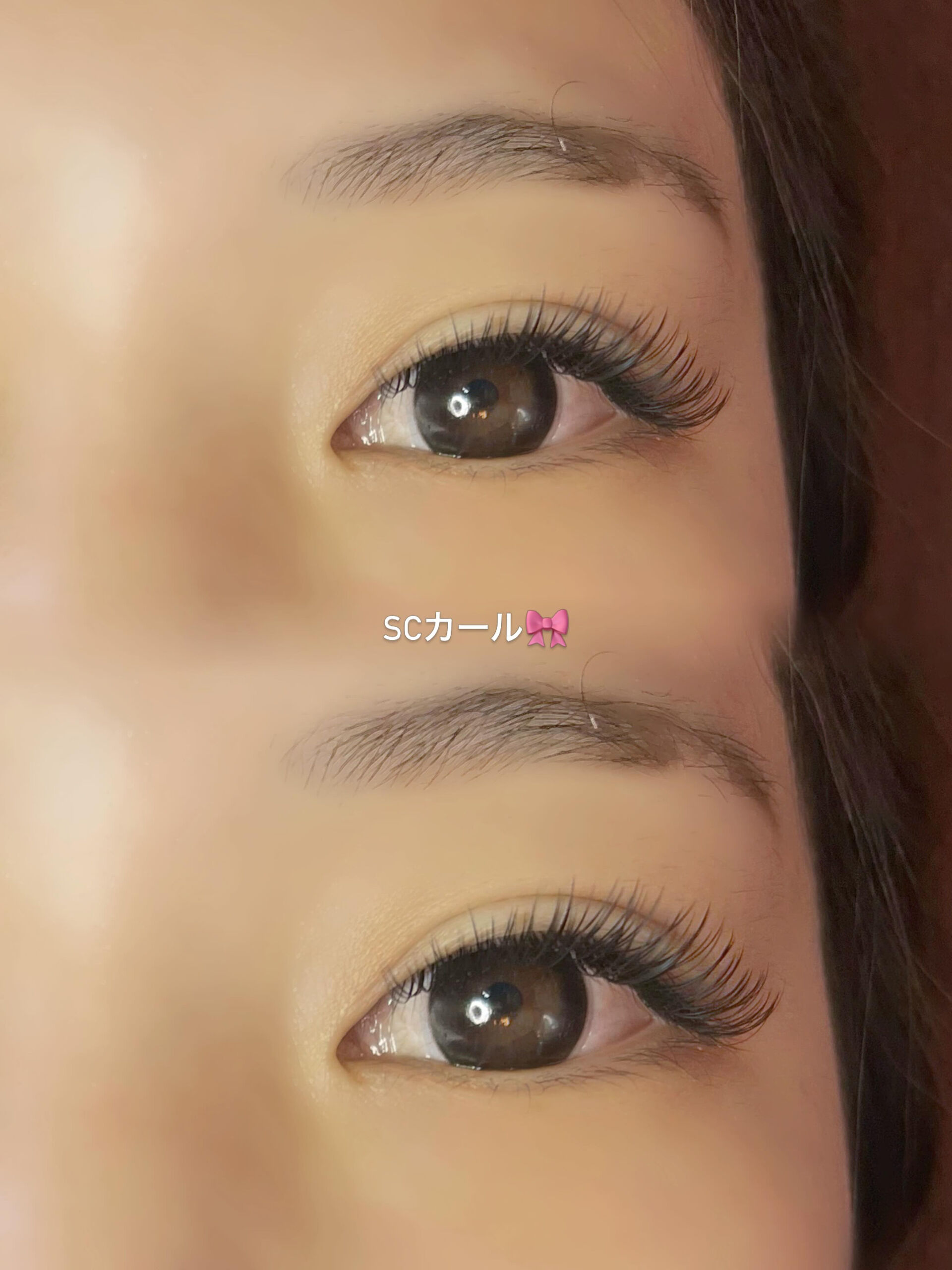 マツエクでアイライン効果✍️💄　